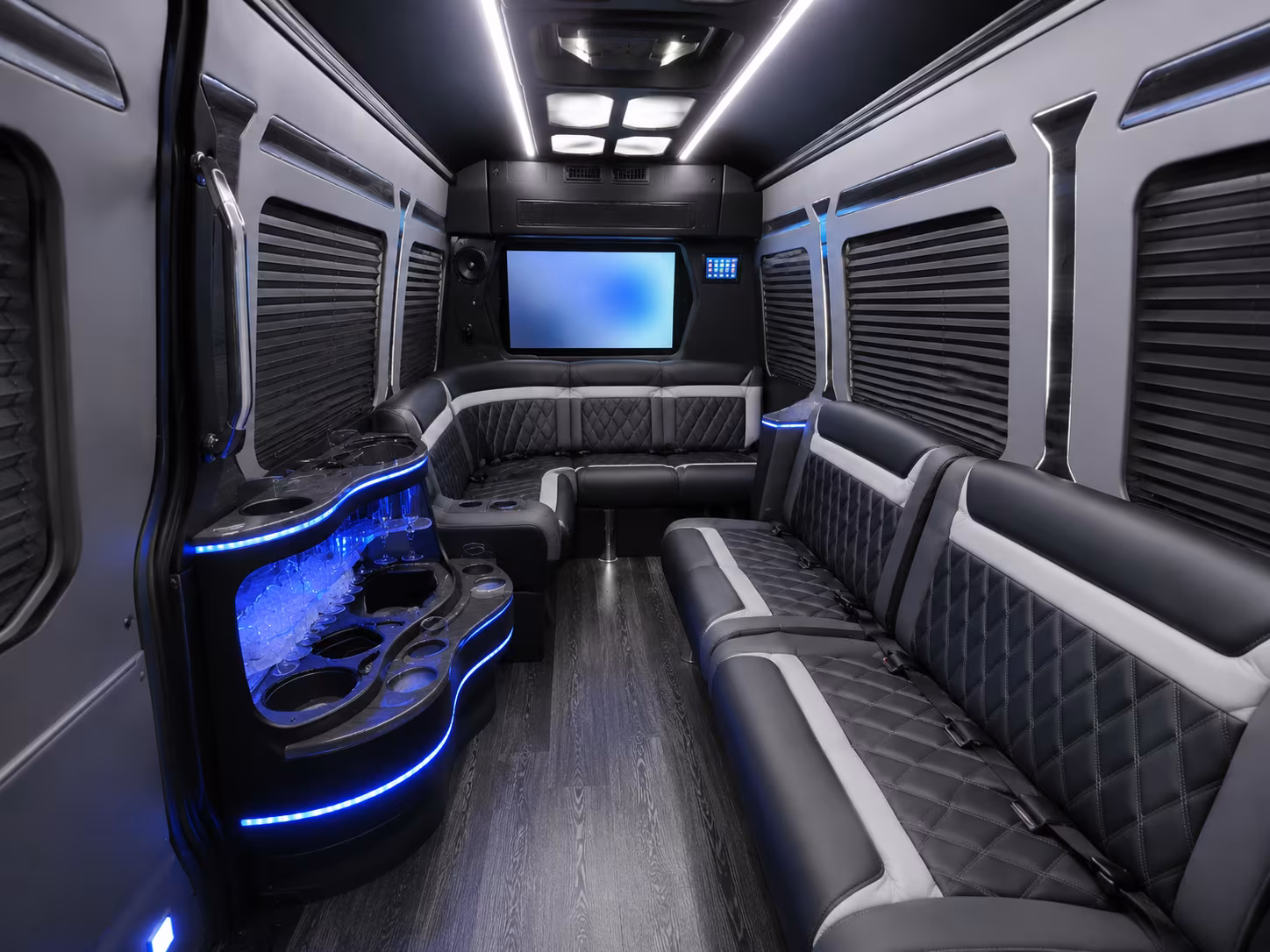Pittsburgh School Event Transportation party bus exterior