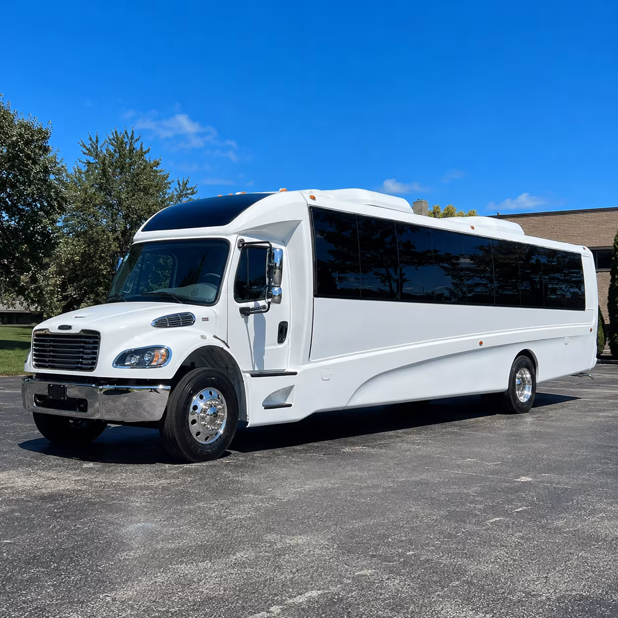 Pittsburgh School Event Transportation party bus exterior