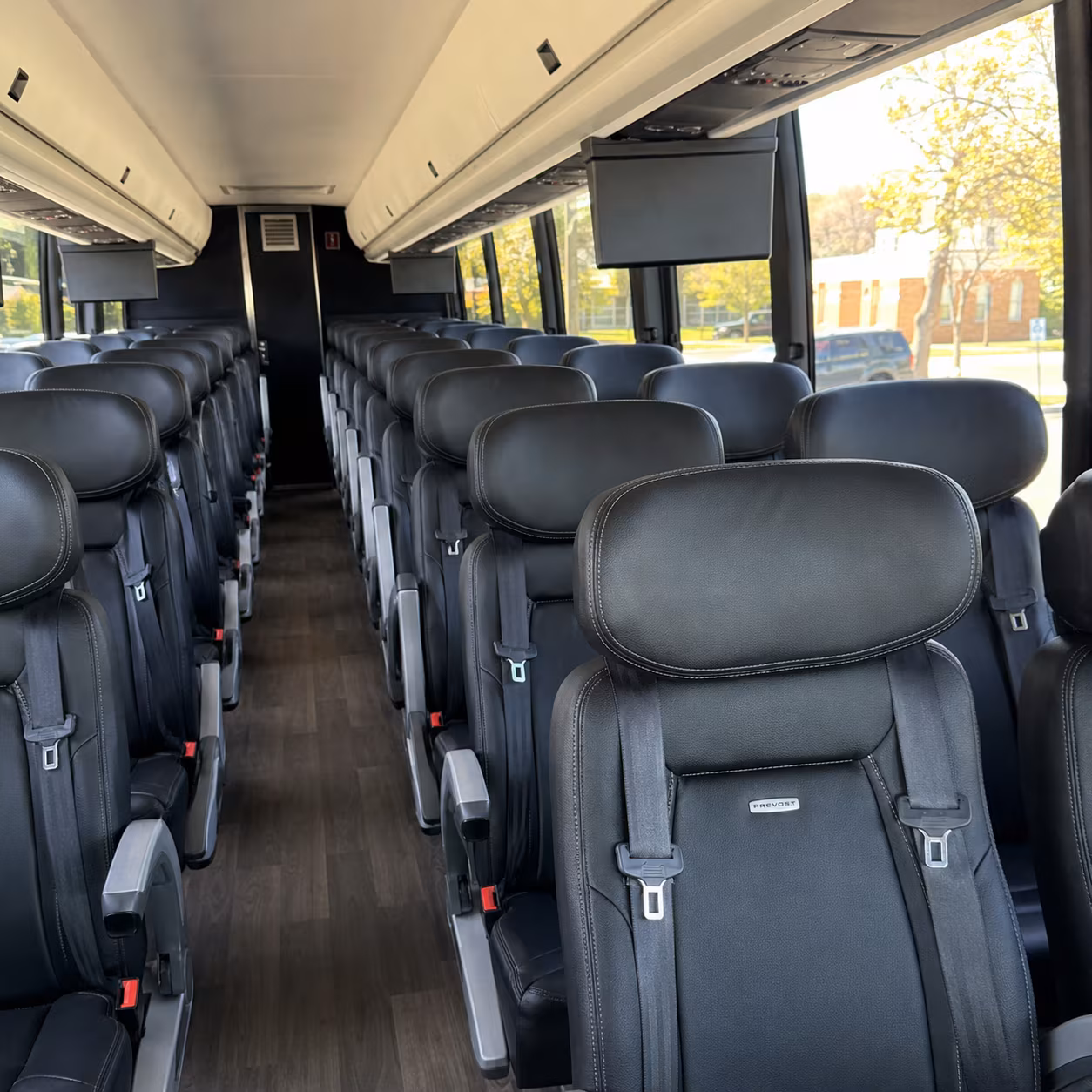 Pittsburgh School Event Transportation party bus interior
