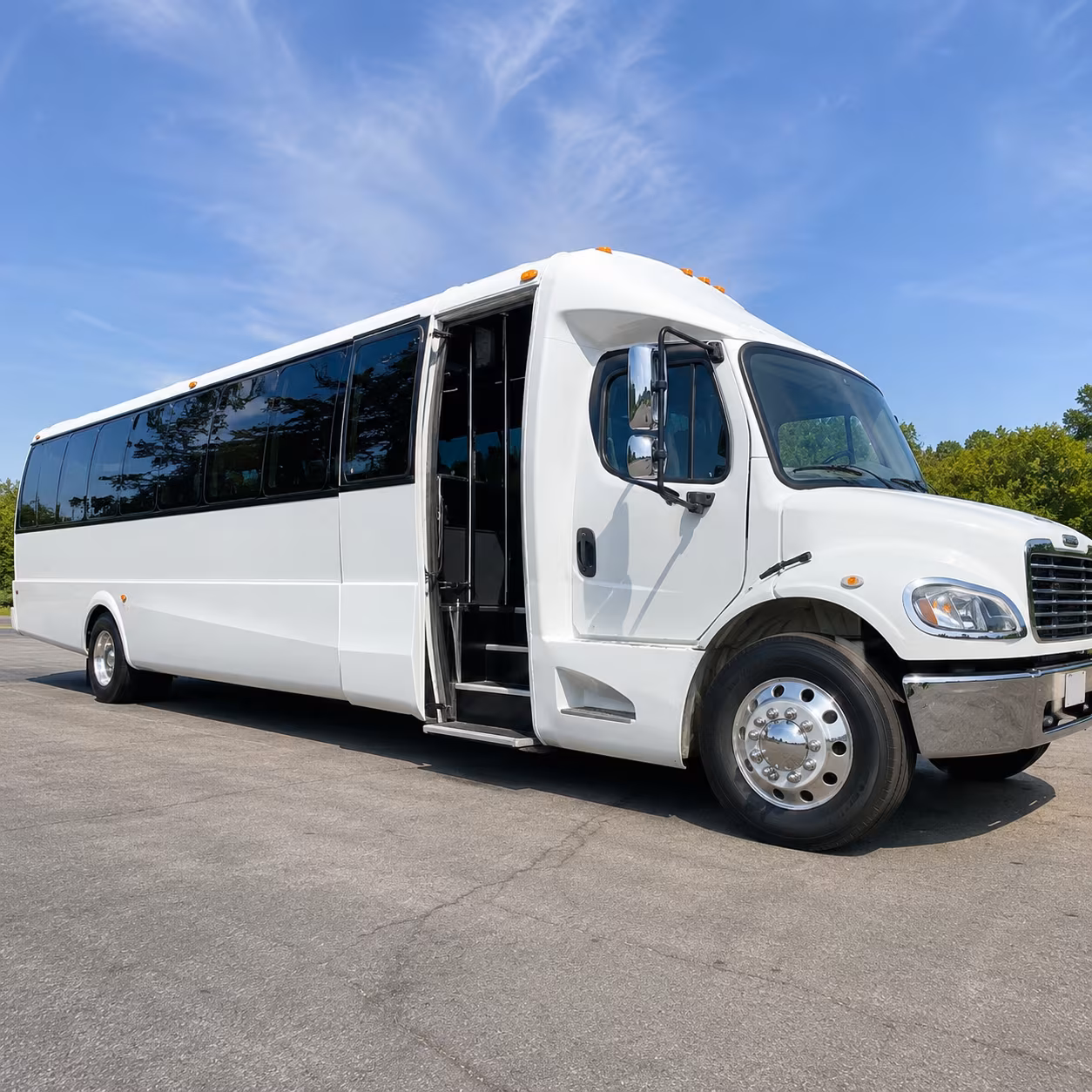 Pittsburgh School Event Transportation party bus exterior