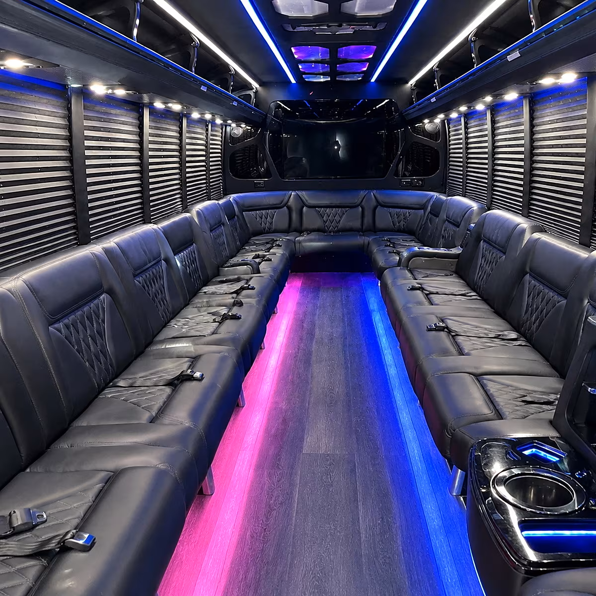 Pittsburgh Winery Tour & Pub Crawl Transportation party bus interior