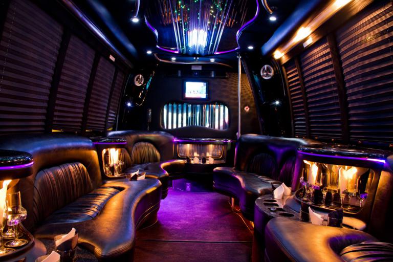 Lancaster 22 Passenger Party Bus Interior