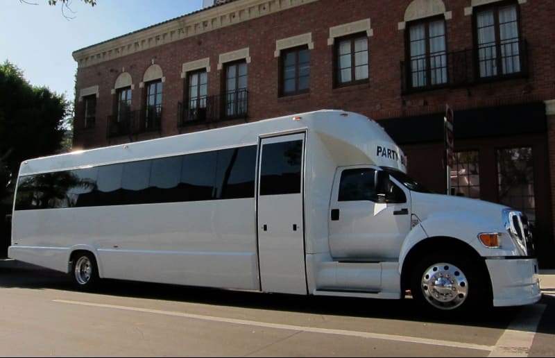 Wilkes Barre 30 Passenger Party Bus White