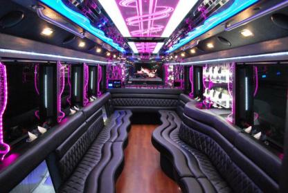 Harrisburg 50 Passenger Party Bus Interior
